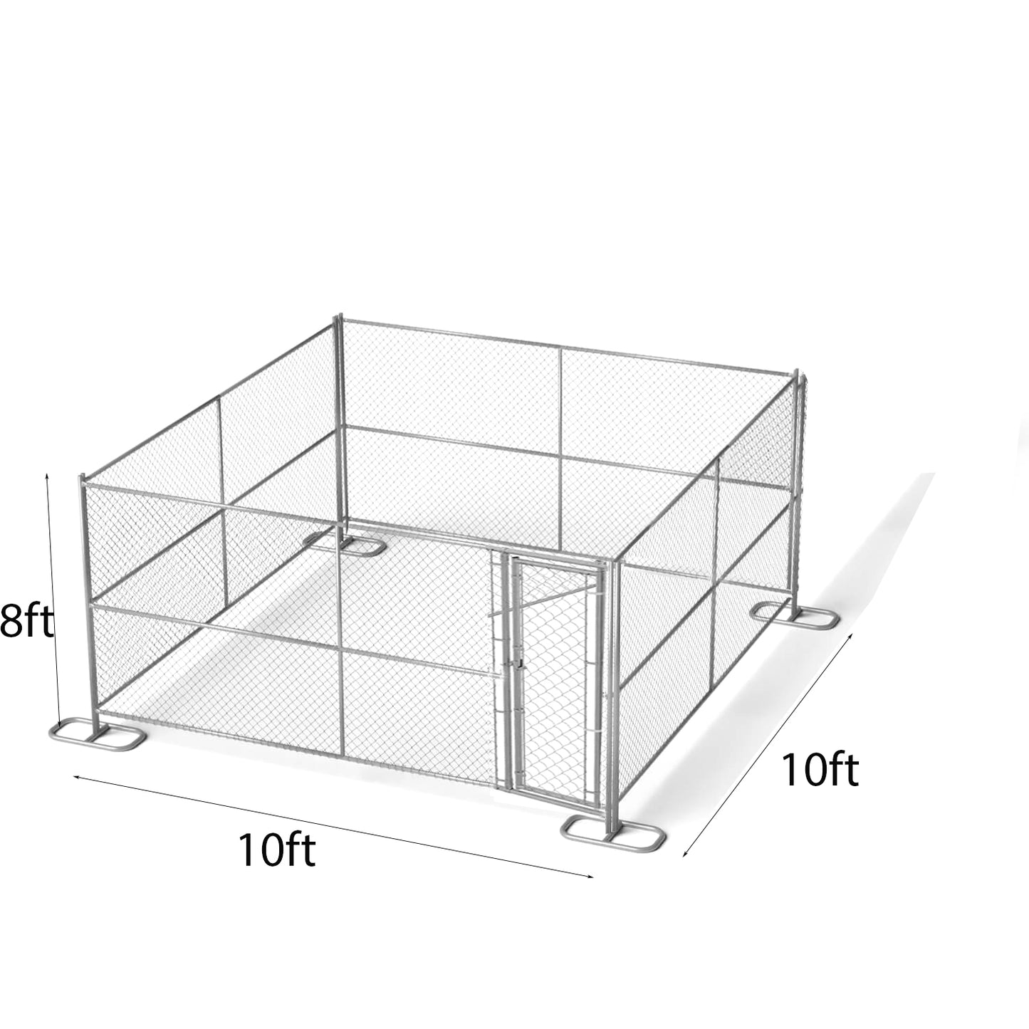 8'x10'x10' Chain Link Fence Garden Cage Panel Kit in Charlotte NC