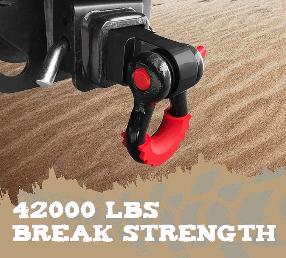 Shackle Hitch Solid Billet 2" Receiver 3/4inch D Ring for Trucks and SUV's