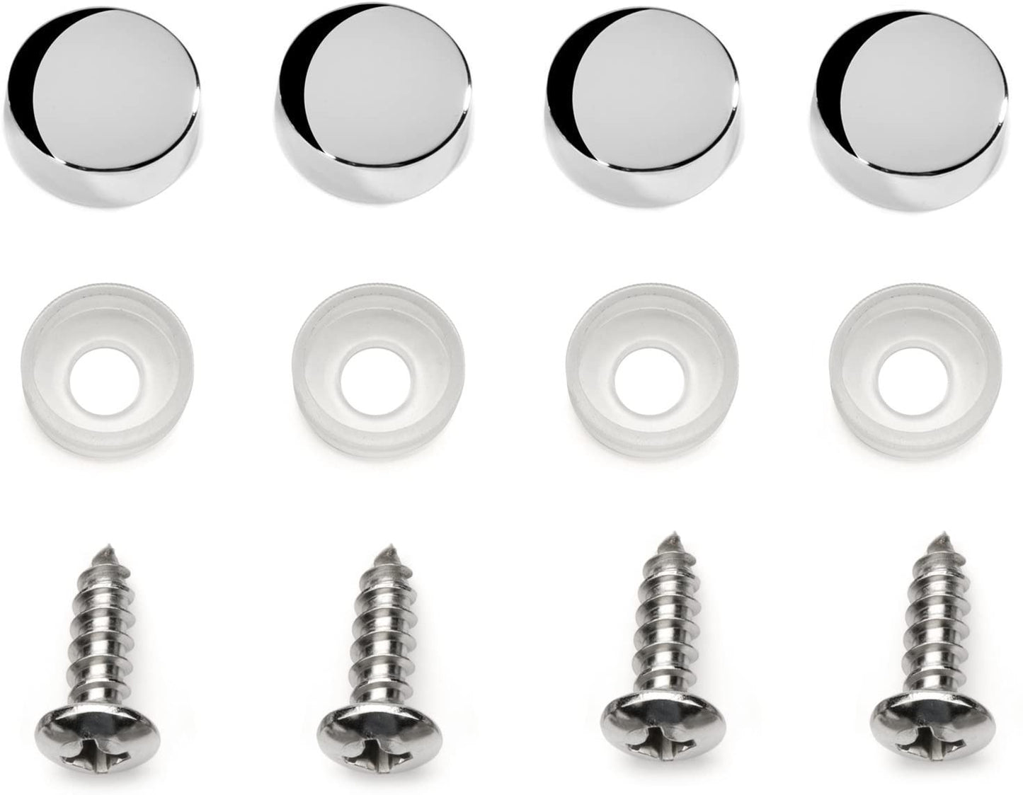 LFPartS Navy Ship Anchor 3D Emblem on Polished Stainless Steel License Plate