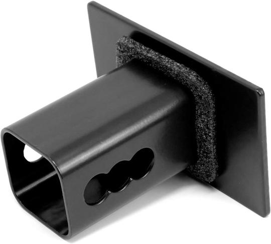 5x3 Blank Metal Hitch Cover (Black 5"x3")