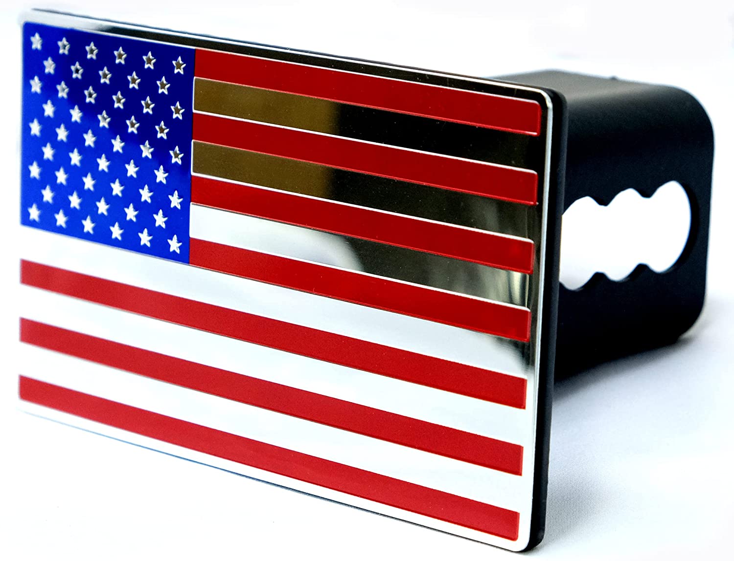 Aazon.co: EVerHITCH USA Aerican Flag Etal Hitch Cover (Fits 2