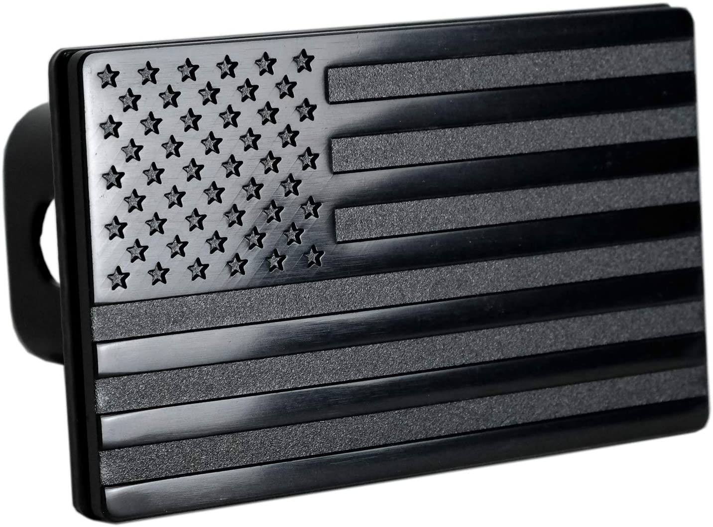 American Black Flag Metal Trailer Hitch Cover
