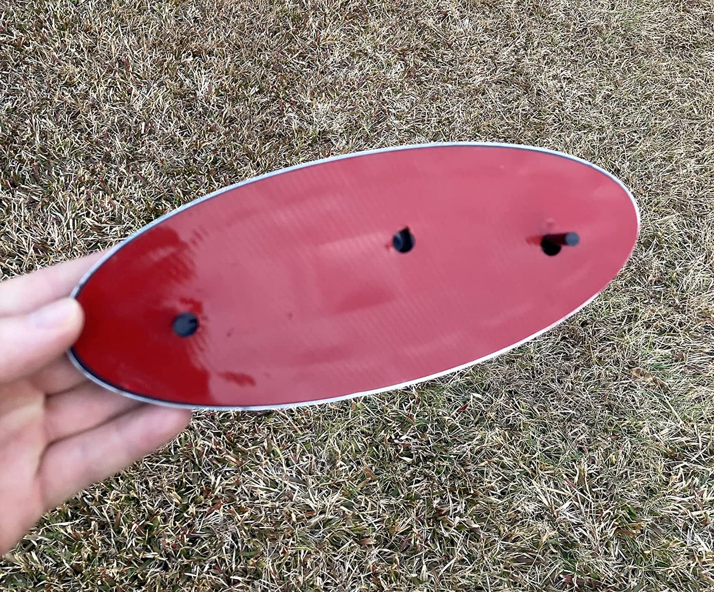 7" or 9'' American Black with Blue Line Flag Emblem, Oval Decal for Ford F150 F250 F350