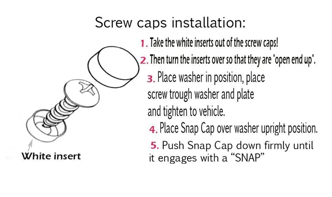 Premium UV Resistant Slim Style Stainless Steel License Plate Frame (2 Holes, Hot Pink)