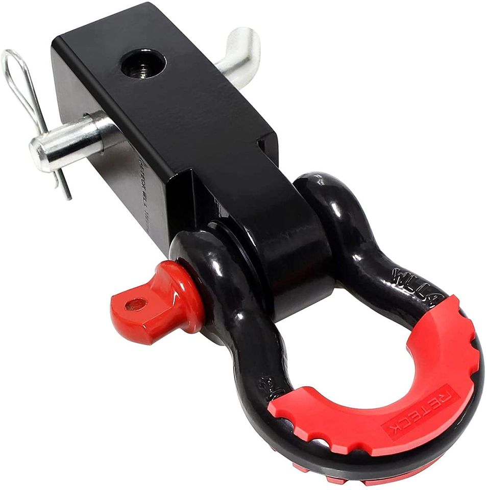 Shackle Hitch Solid Billet 2" Receiver 3/4inch D Ring for Trucks and SUV's