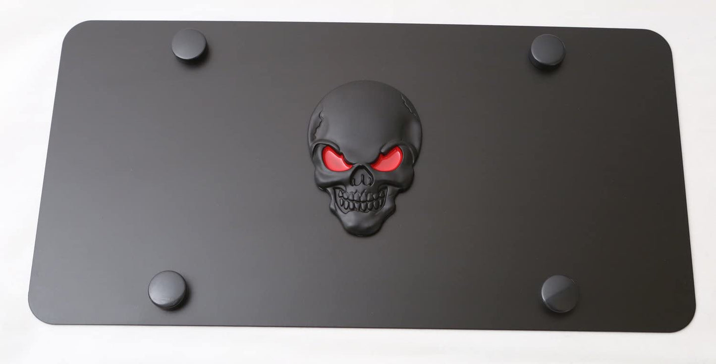 LFPartS Skull 3D Metal Emblem on Stainless Steel