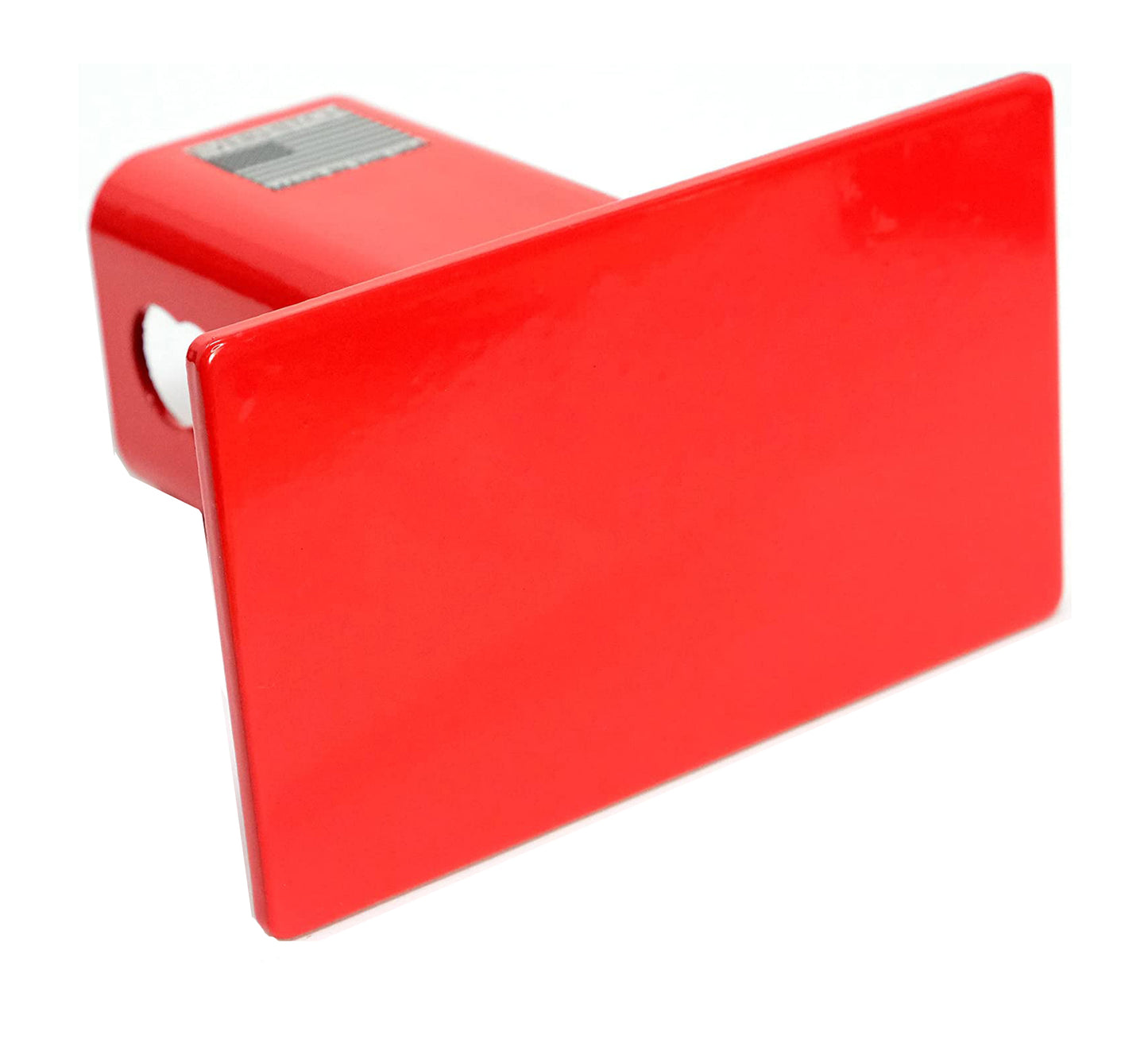 Blank Metal Hitch Cover (Fits 1.25", 2", and 2.5" Receiver, Red 5"x3")