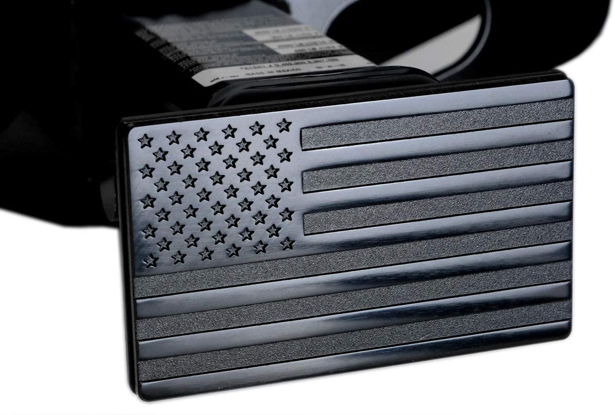 American Black Flag Metal Trailer Hitch Cover