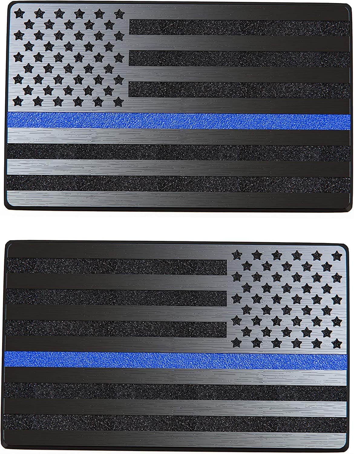 Riley Express 3D Aluminum American Flag & US Map Emblem – 7x4 Inch Metal Decal For Truck, Car, SUV