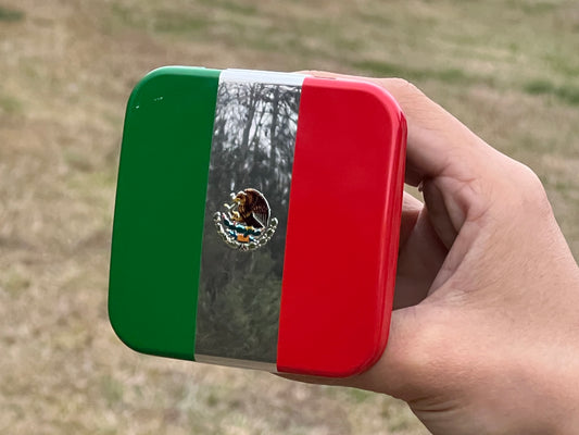 Mexico Flag Hitch Cover Plug (Fits 2" Receivers, Mexican Flag)