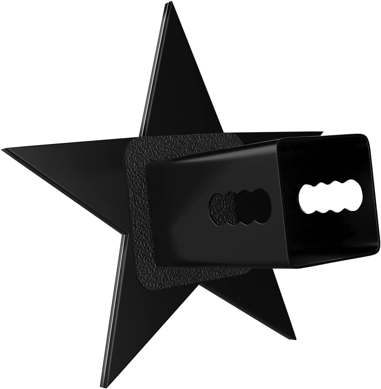 5 Point Metal Hitch Cover (Fits 2", 2.5", 3" Receiver, Black Star 7"x7")