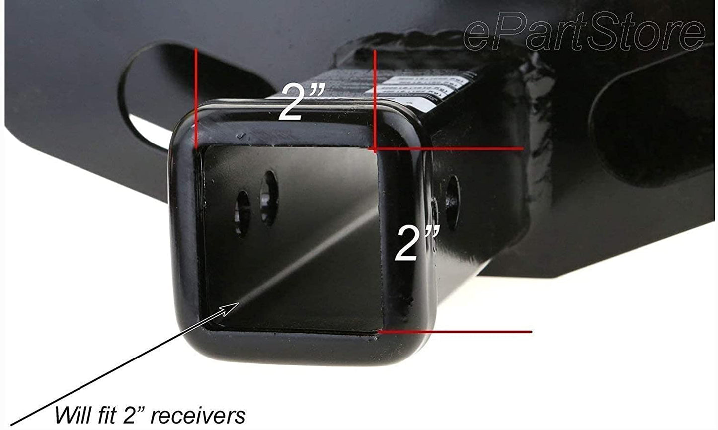 Paw Hitch Cover Plug Insert (Chrome/Black) for 1.25" and 2" Hitch Receivers